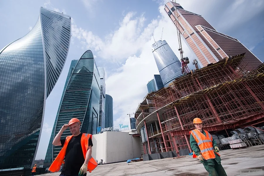 Строительство москва сити фото